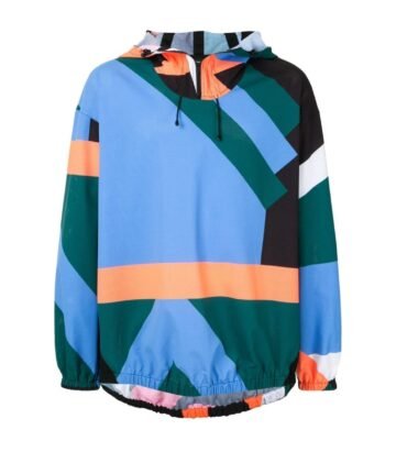 Q-Zip Geometric Windbreaker