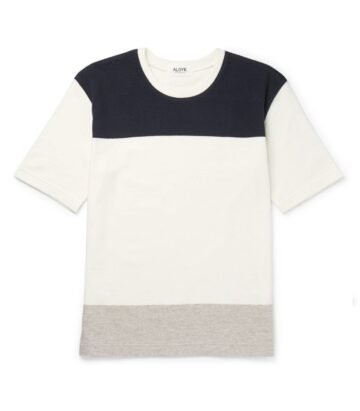 Block Panelled Cotton T-Shirt