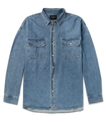 Oversized Washed-Denim